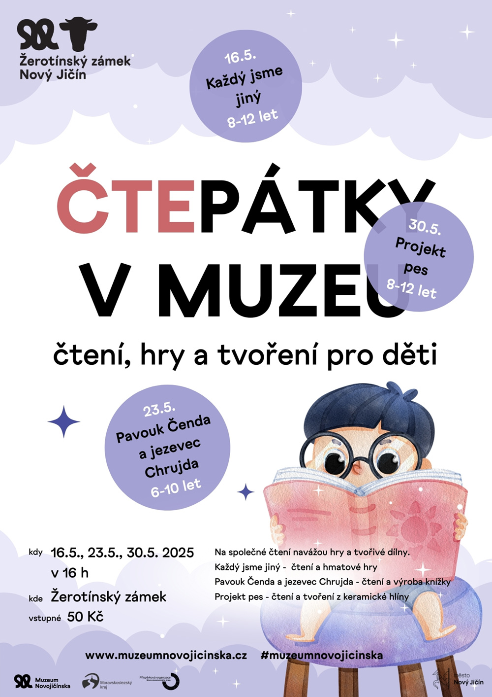Plakat-A3-cetpatky_1 ČTEPÁTKY PRO DĚTI – ČTENÍ, HRY A TVOŘENÍ