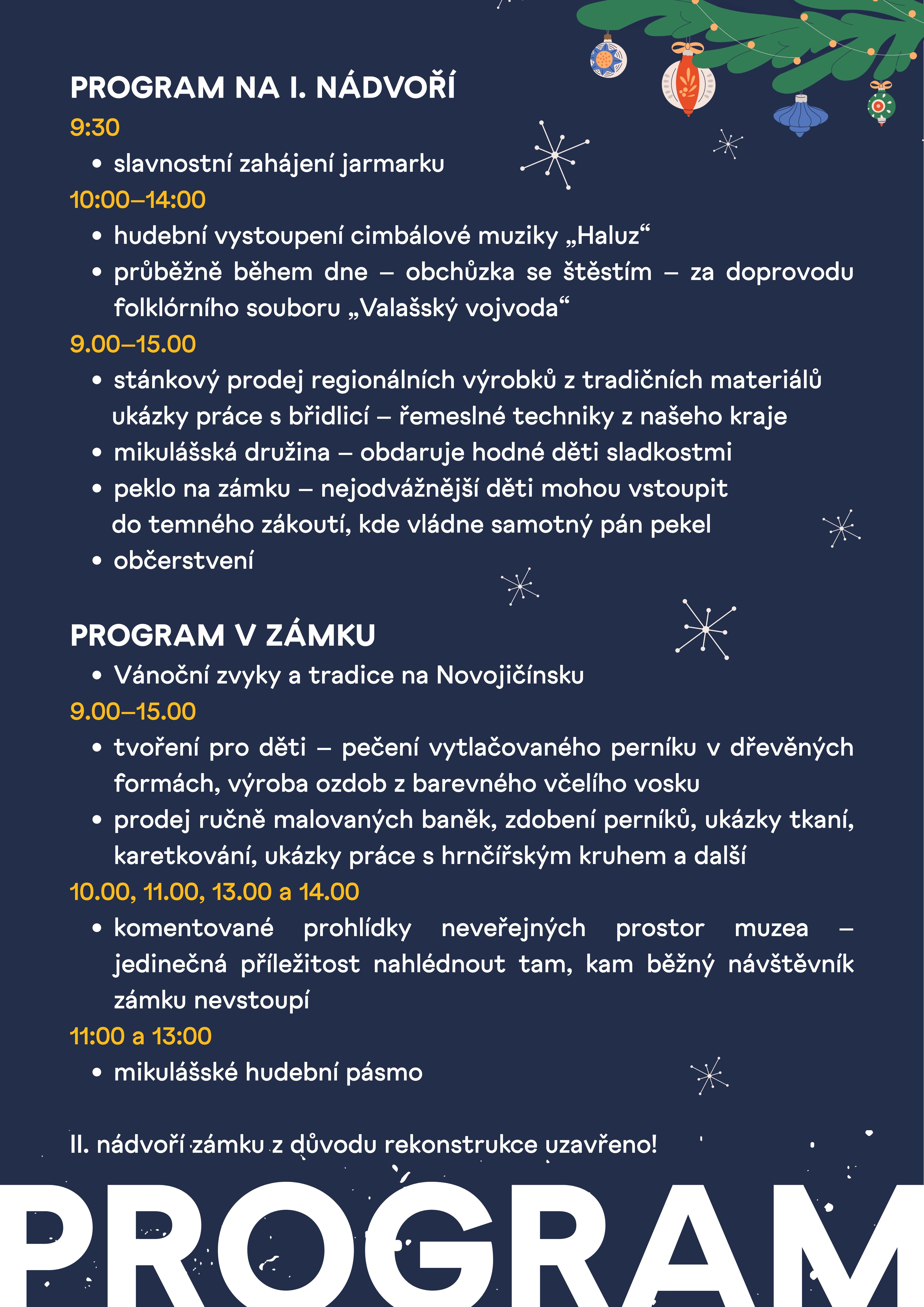 program A2 Mikuláš 2025